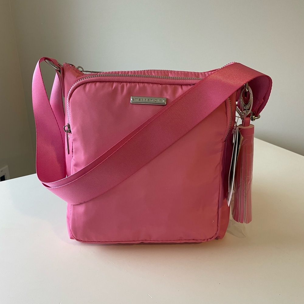 NWT MADDEN GIRL Pink Nylon Crossbody